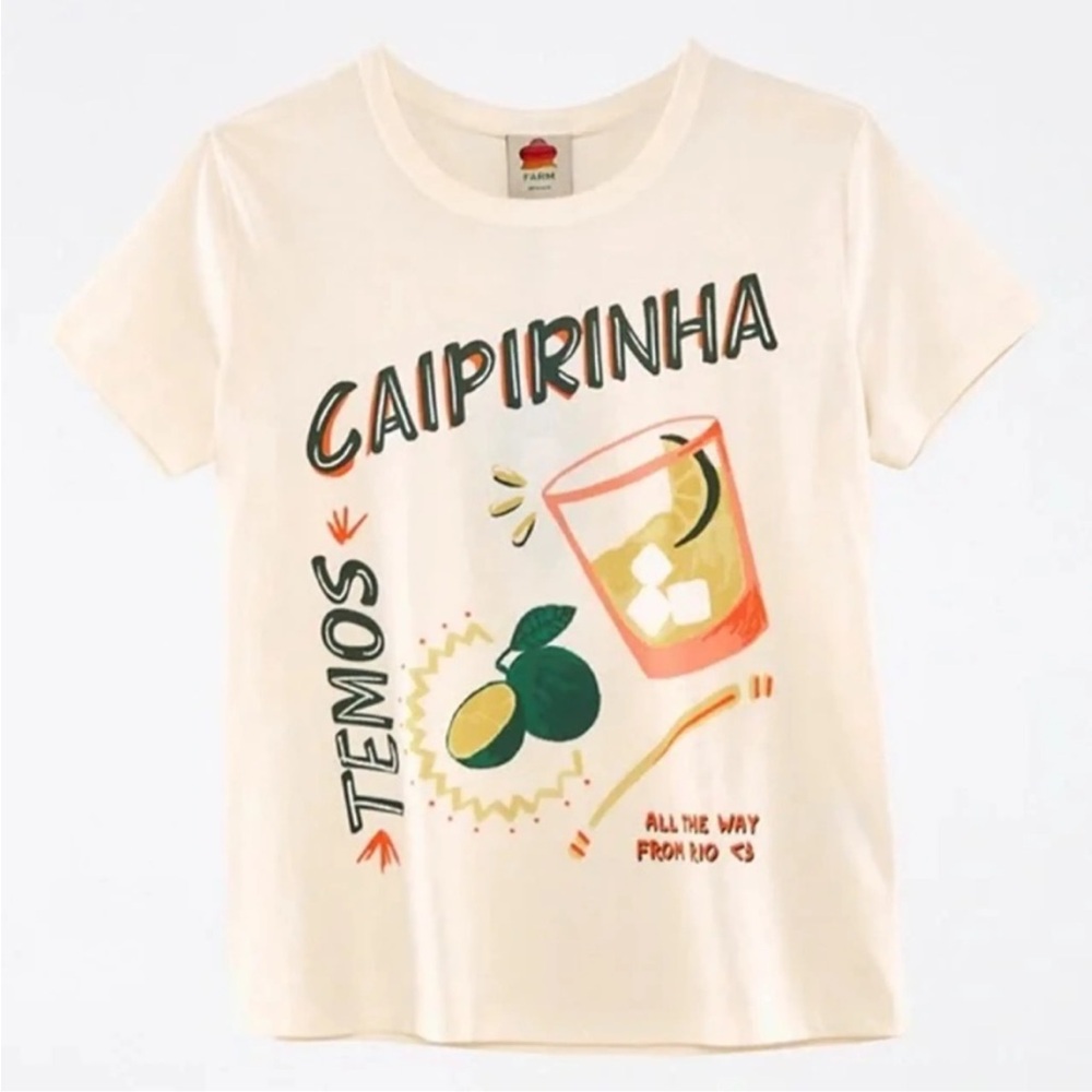 FARM Rio Cream Caipirinha Lemon Tee